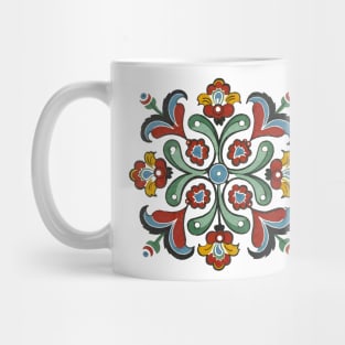 Floral Rosemaling Ornament Mug